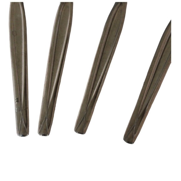 Stainless Steel-Cross Pattern Grapefruit/Citrus serrated spoon, set of 4 Japan - Picture 3 of 6